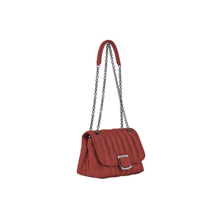 Sacs Crossbody Longchamp S Cuir Rouge | 67189-DBKY