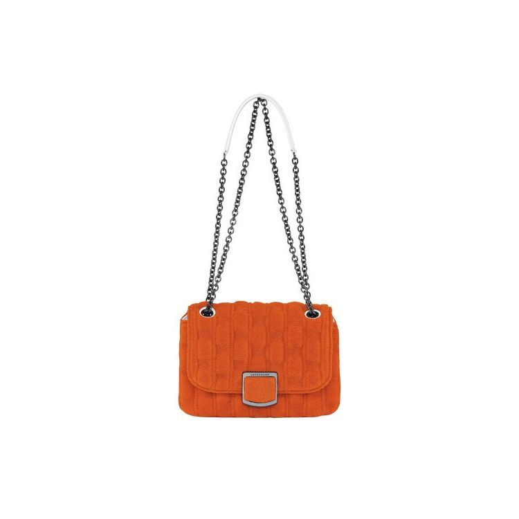 Sacs Crossbody Longchamp S Tela Orange | 20937-XWZU