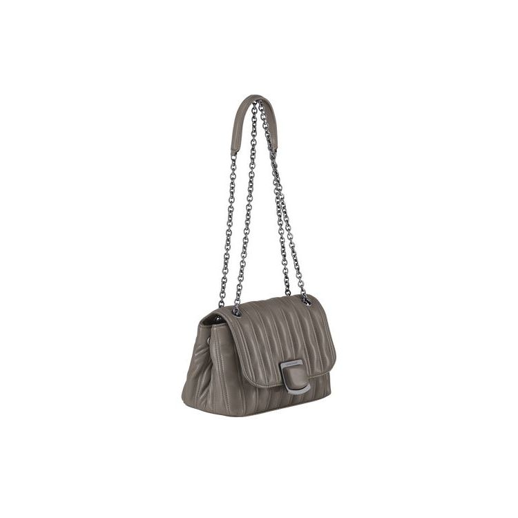 Sacs Crossbody Longchamp S Turtledove Cuir Grise | 80176-EYTB