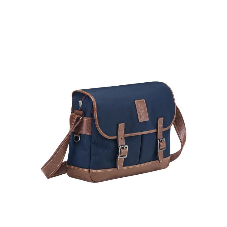 Sacs Crossbody Longchamp Tela Bleu | 75890-IMWS