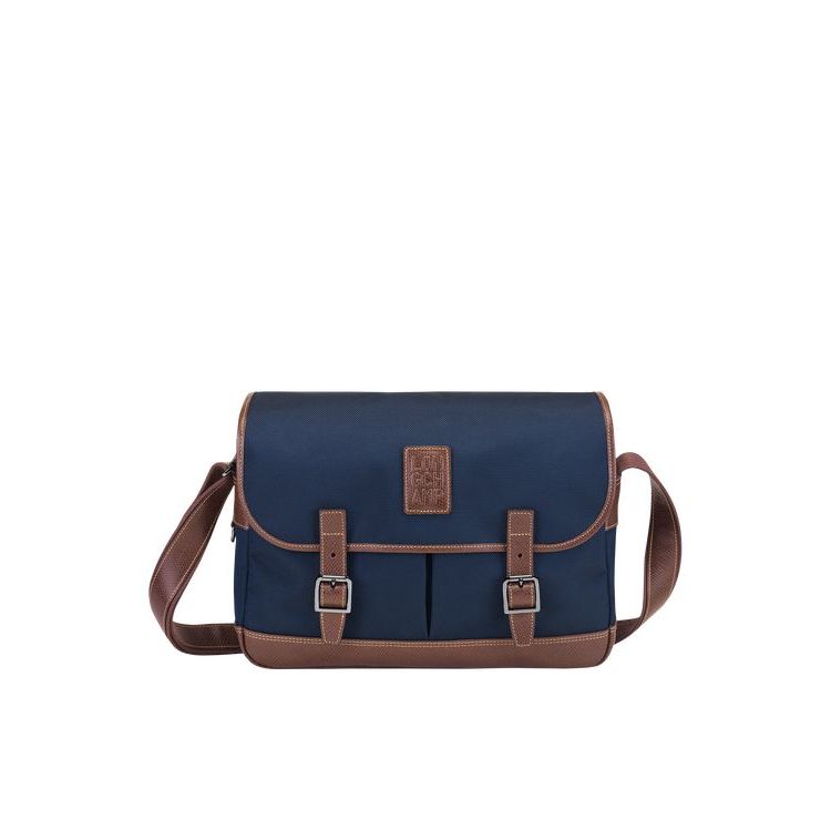 Sacs Crossbody Longchamp Tela Bleu | 75890-IMWS