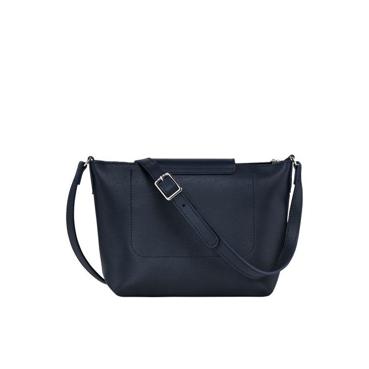 Sacs Crossbody Longchamp Tela Bleu Marine | 09784-GJVC