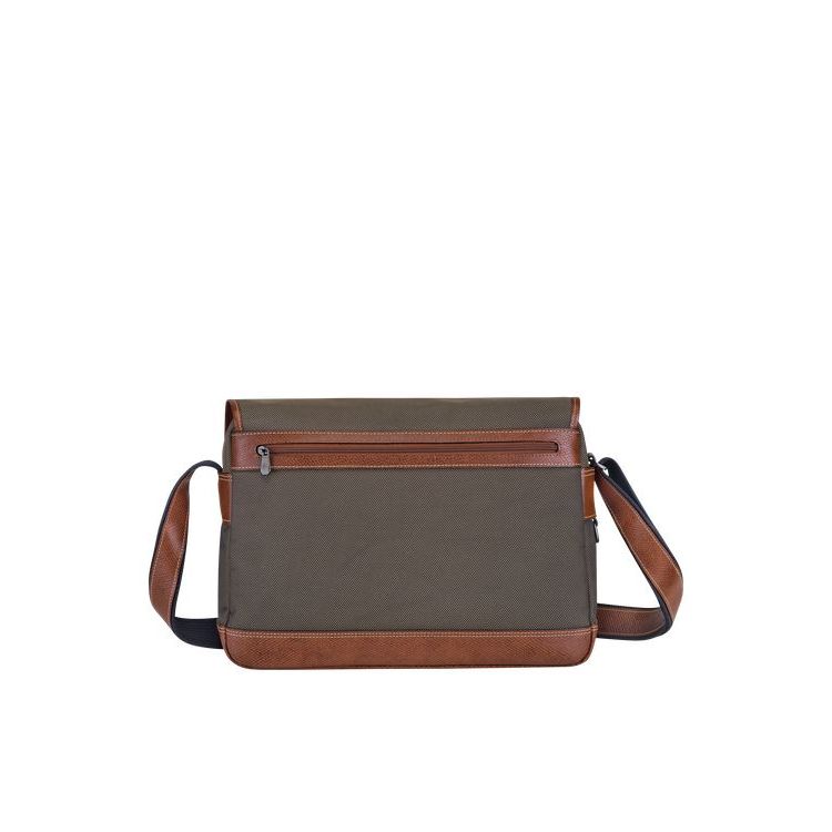 Sacs Crossbody Longchamp Tela Marron | 92073-MXZW