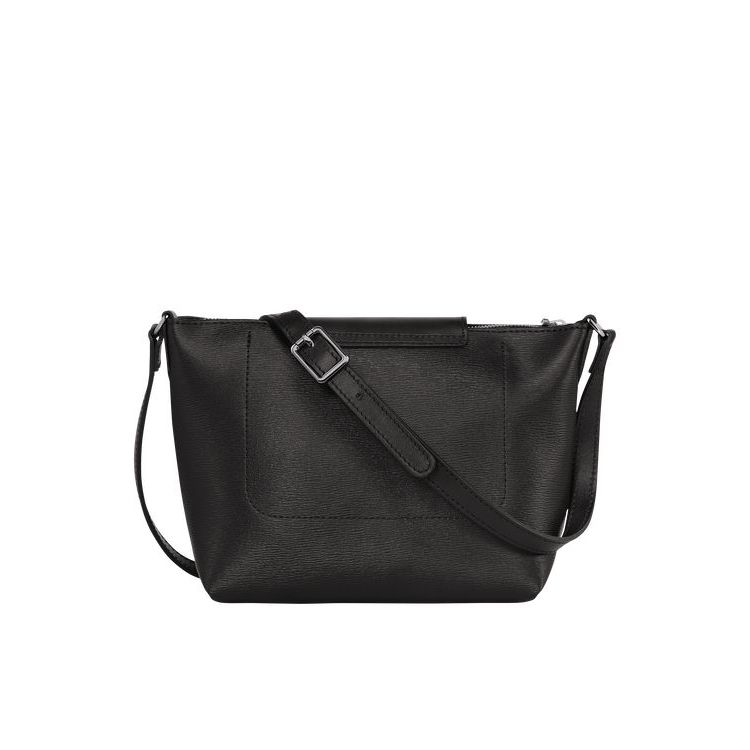 Sacs Crossbody Longchamp Tela Noir | 21836-CLRV