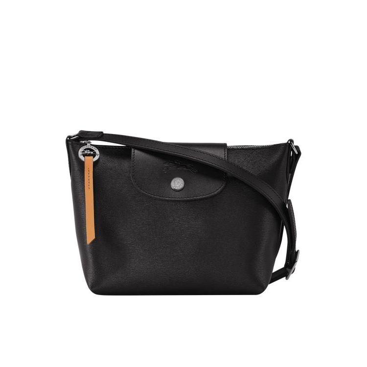 Sacs Crossbody Longchamp Tela Noir | 21836-CLRV