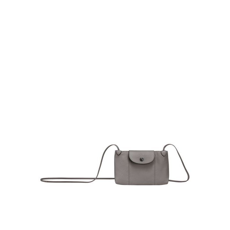 Sacs Crossbody Longchamp Turtledove Cuir Grise | 80974-LBZJ