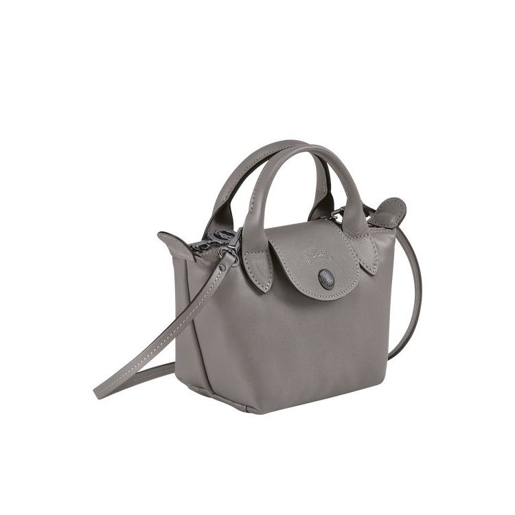 Sacs Crossbody Longchamp Turtledove Cuir Grise | 86710-QYUX