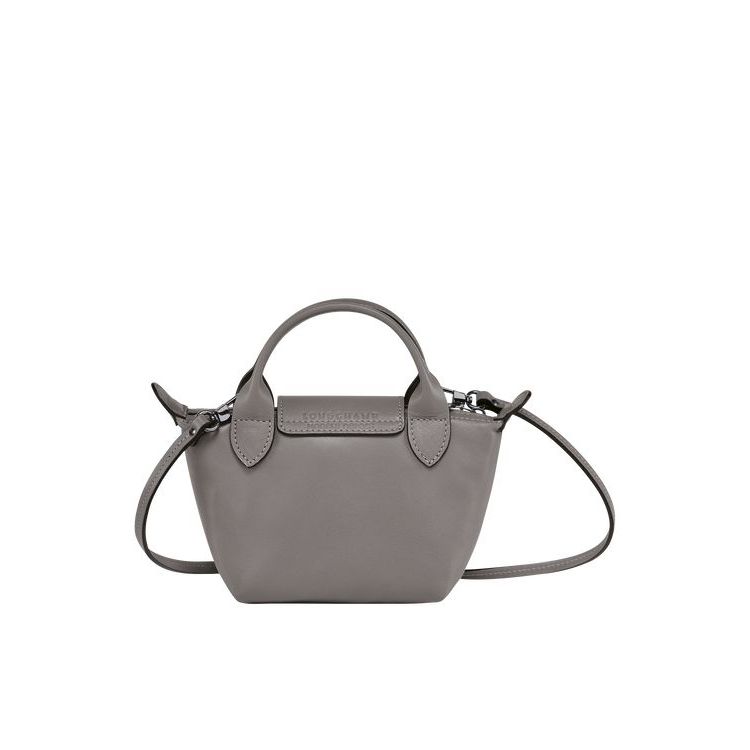 Sacs Crossbody Longchamp Turtledove Cuir Grise | 86710-QYUX