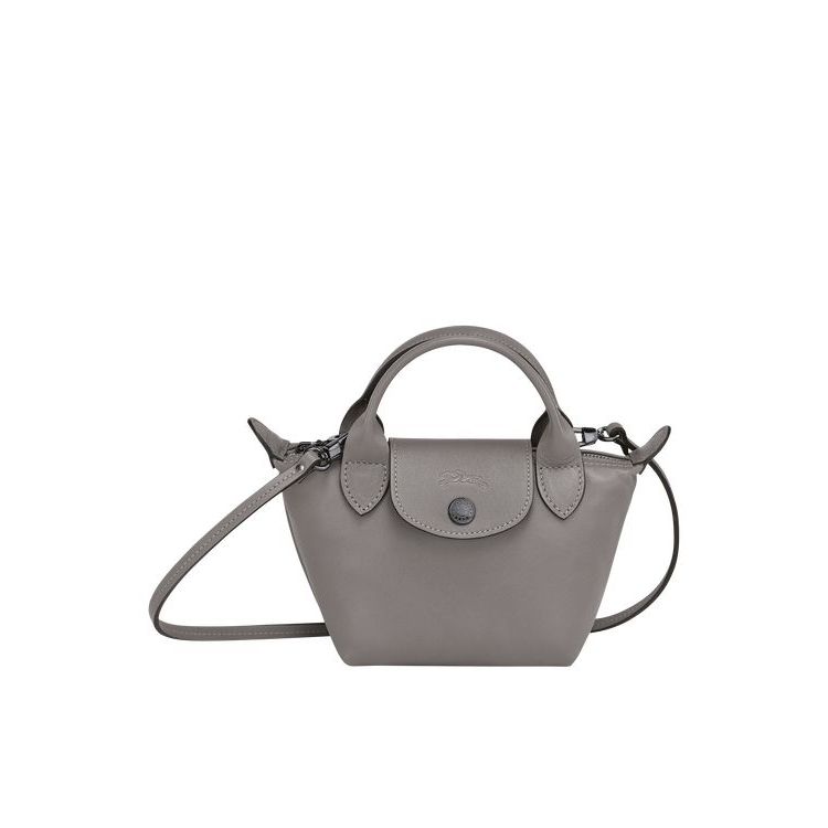 Sacs Crossbody Longchamp Turtledove Cuir Grise | 86710-QYUX