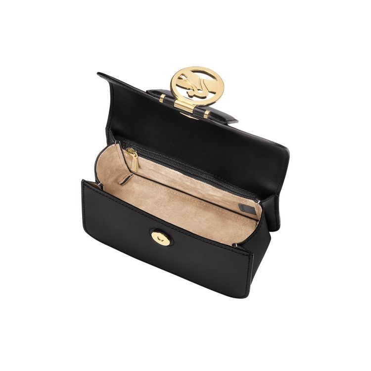 Sacs Crossbody Longchamp Xs Cuir Noir | 37819-ZVLJ