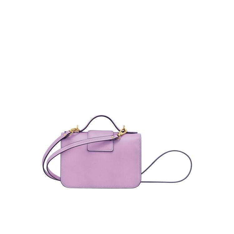 Sacs Crossbody Longchamp Xs Cuir Violette | 74182-EFNH