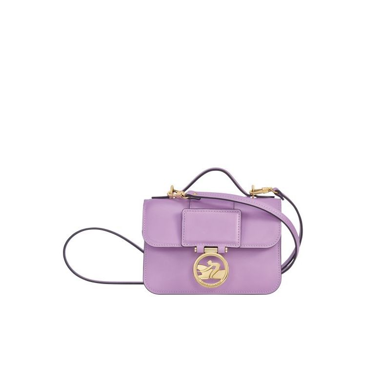 Sacs Crossbody Longchamp Xs Cuir Violette | 74182-EFNH