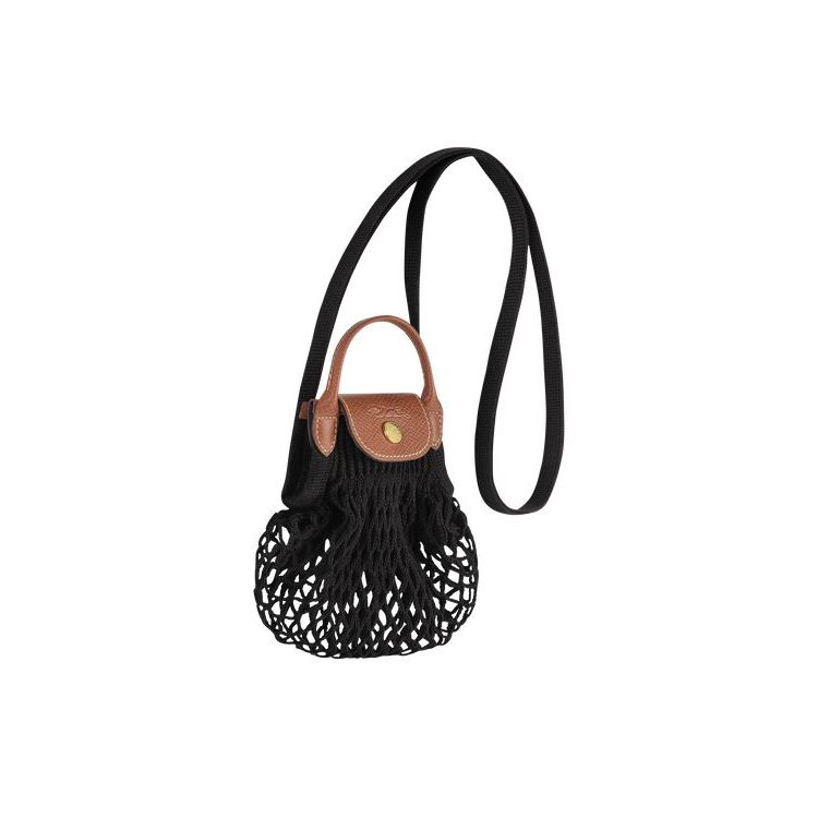 Sacs Crossbody Longchamp Xs Tela Noir | 81072-JNSL