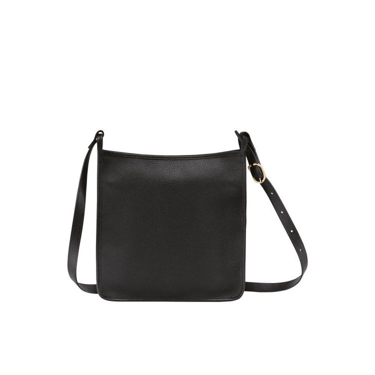 Sacs Crossbody Longchamp Zipped L Cuir Noir | 19427-FEMY