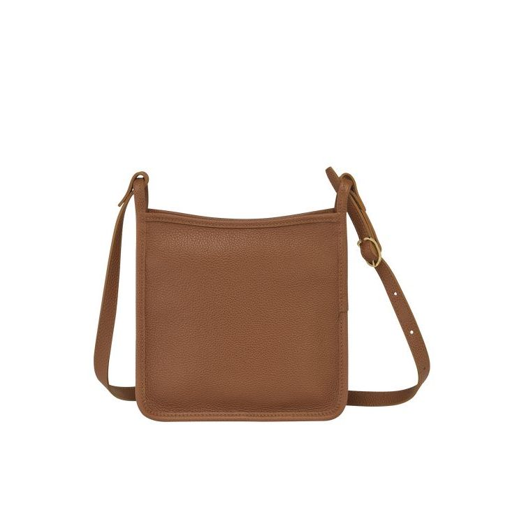 Sacs Crossbody Longchamp Zipped S Caramel Cuir Marron | 43021-XISM