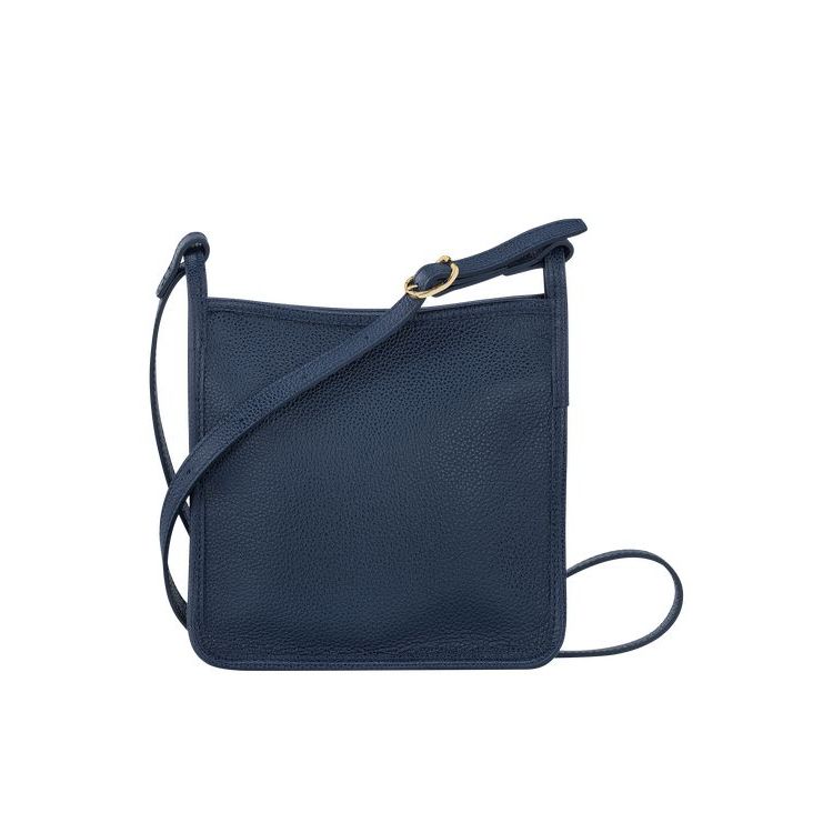 Sacs Crossbody Longchamp Zipped S Cuir Bleu Marine | 52197-PKCW