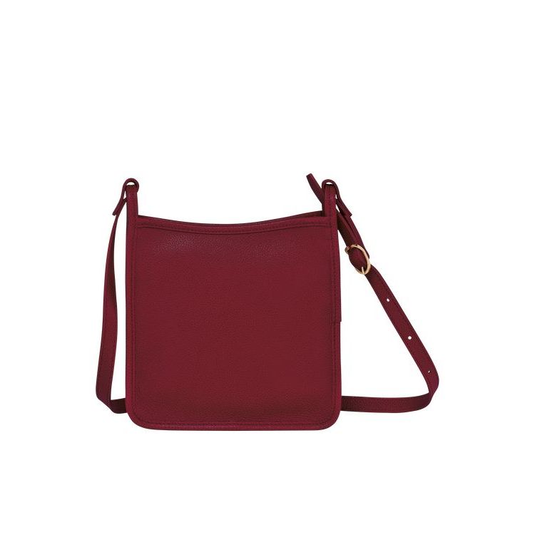 Sacs Crossbody Longchamp Zipped S Cuir Rouge | 98541-ZSJK