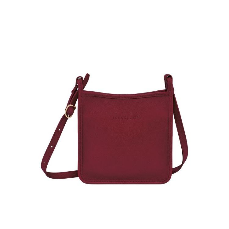 Sacs Crossbody Longchamp Zipped S Cuir Rouge | 98541-ZSJK