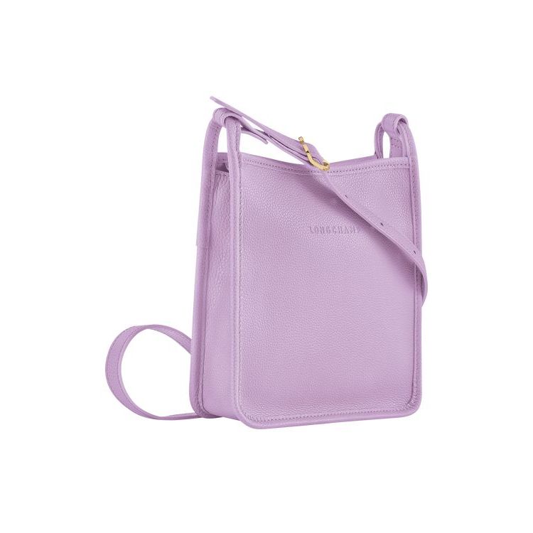 Sacs Crossbody Longchamp Zipped S Cuir Violette | 06851-TLPD