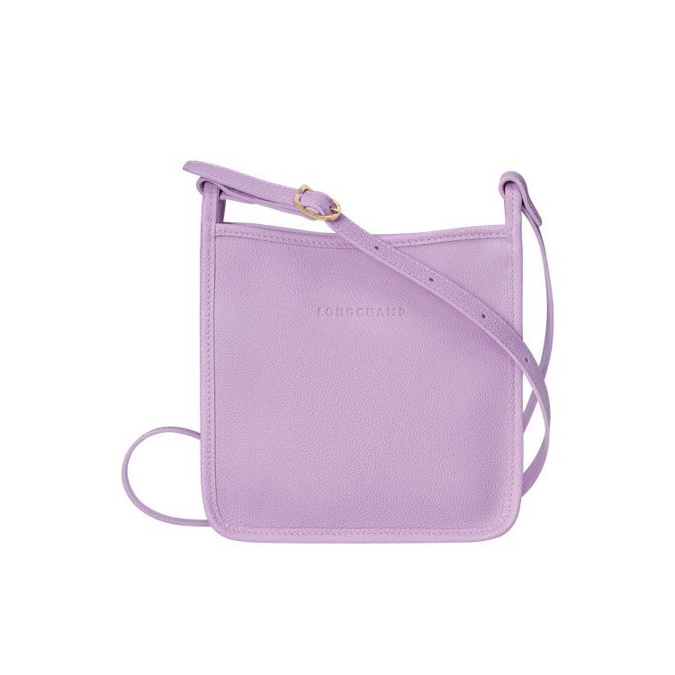 Sacs Crossbody Longchamp Zipped S Cuir Violette | 06851-TLPD