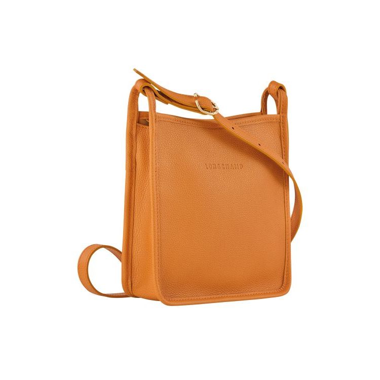 Sacs Crossbody Longchamp Zipped S Saffron Cuir Orange | 69582-AJNY