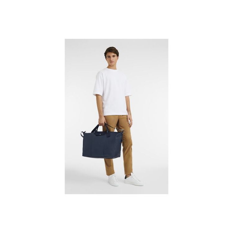 Sacs De Voyage Longchamp L Cuir Bleu Marine | 78945-ZYQE