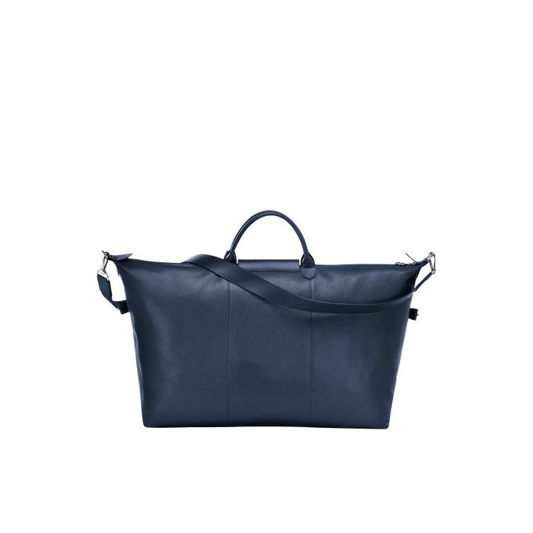 Sacs De Voyage Longchamp L Cuir Bleu Marine | 78945-ZYQE