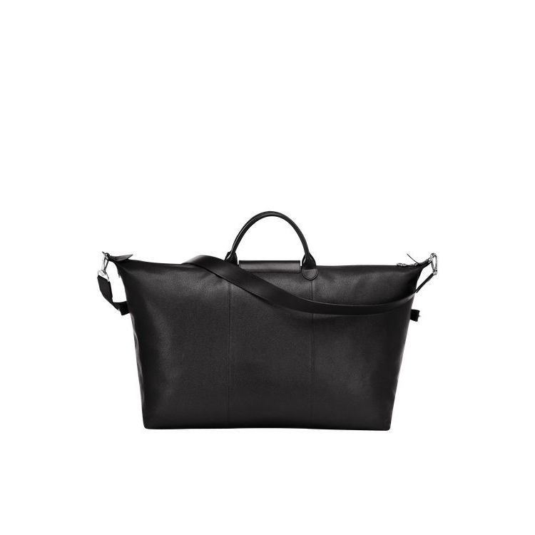 Sacs De Voyage Longchamp L Cuir Noir | 24965-MWYD