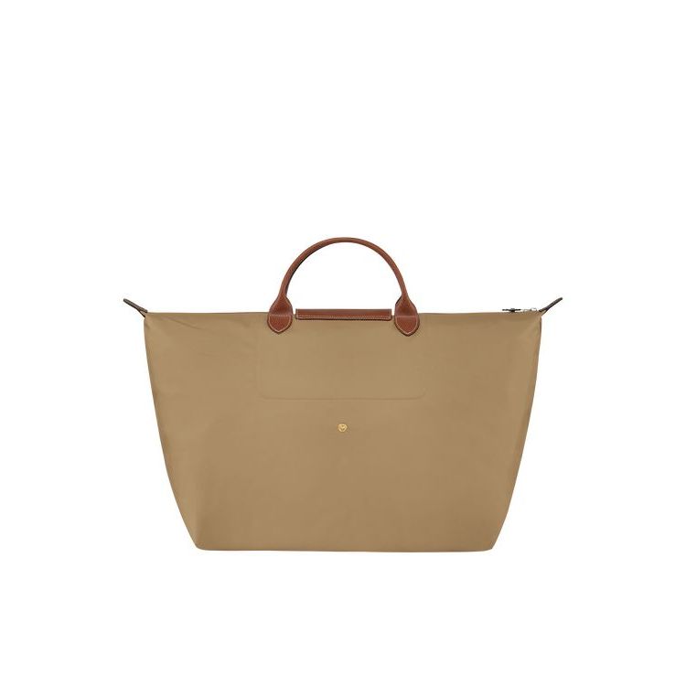 Sacs De Voyage Longchamp L Desert Recycled canvas Kaki | 19307-WXZE