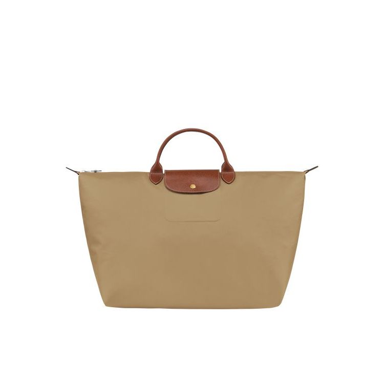 Sacs De Voyage Longchamp L Desert Recycled canvas Kaki | 19307-WXZE