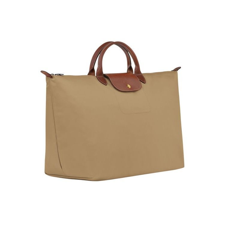 Sacs De Voyage Longchamp L Desert Recycled canvas Kaki | 86910-RBEY