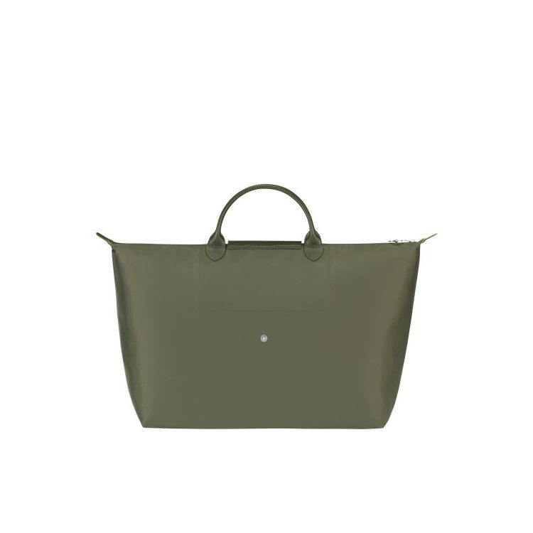 Sacs De Voyage Longchamp L Forest Recycled canvas Vert | 19560-GWOB