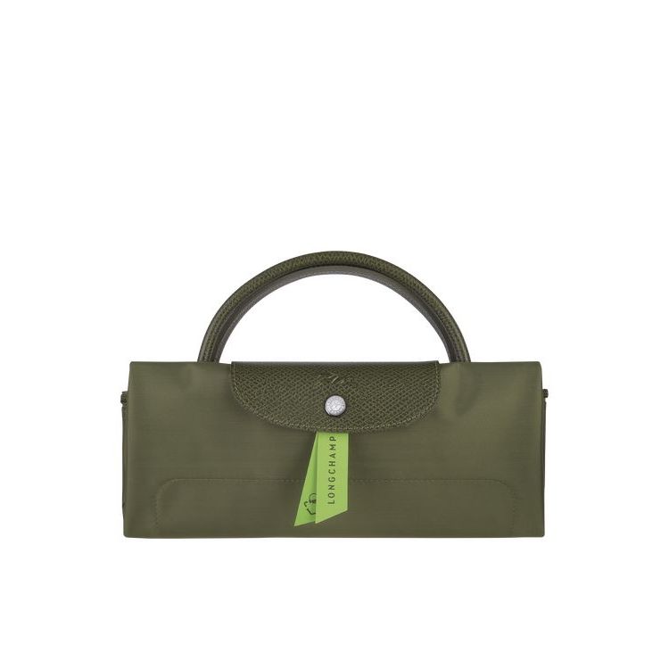 Sacs De Voyage Longchamp L Forest Recycled canvas Vert | 19560-GWOB