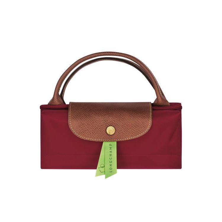 Sacs De Voyage Longchamp L Recycled canvas Rouge | 45106-XREY