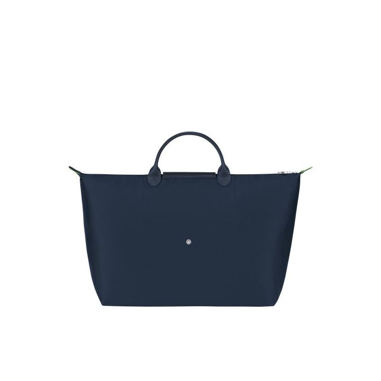 Sacs De Voyage Longchamp L Recycled canvas Bleu Marine | 48327-GZEO