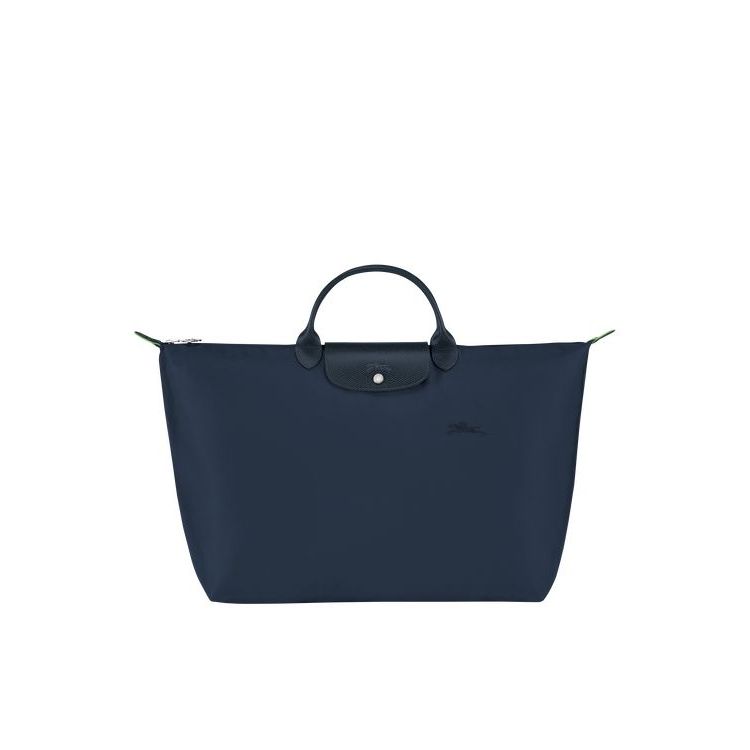 Sacs De Voyage Longchamp L Recycled canvas Bleu Marine | 48327-GZEO