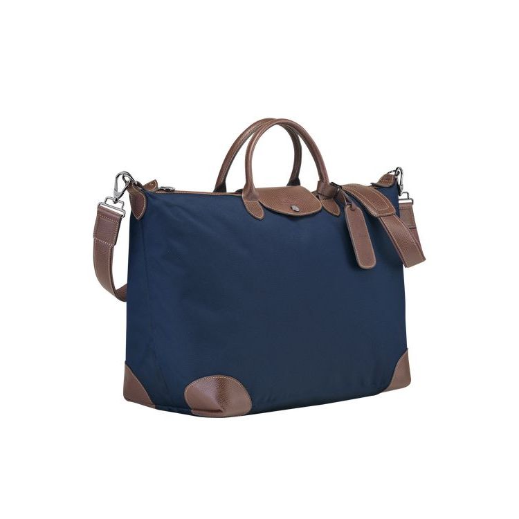 Sacs De Voyage Longchamp L Tela Bleu | 35871-WPDS