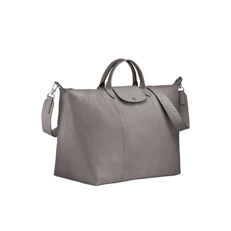 Sacs De Voyage Longchamp L Turtledove Cuir Grise | 12506-ILCU