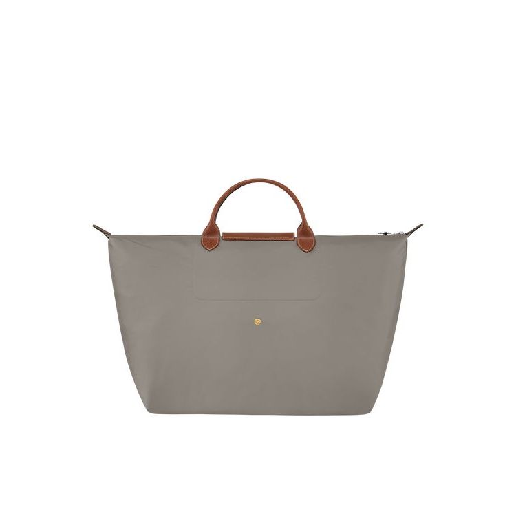 Sacs De Voyage Longchamp L Turtledove Recycled canvas Grise | 25736-GNKO