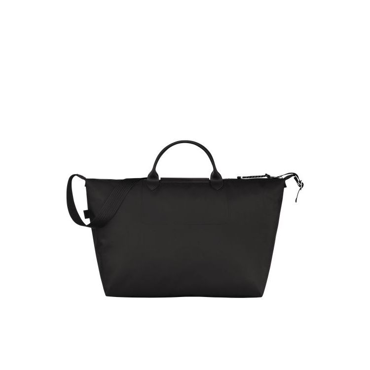 Sacs De Voyage Longchamp Recycled canvas Noir | 12704-COZT