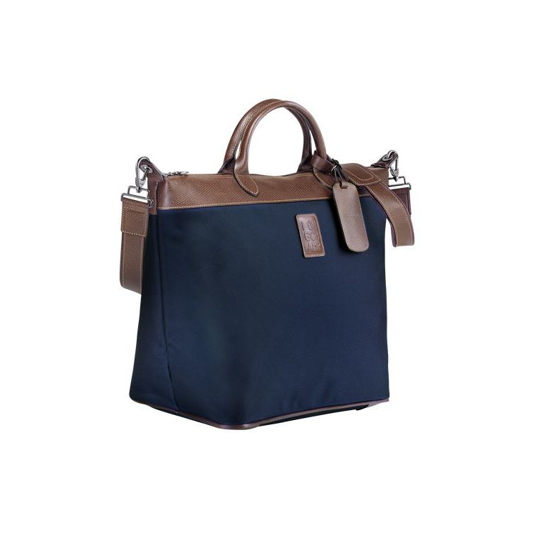 Sacs De Voyage Longchamp Tela Bleu | 09687-LKSX