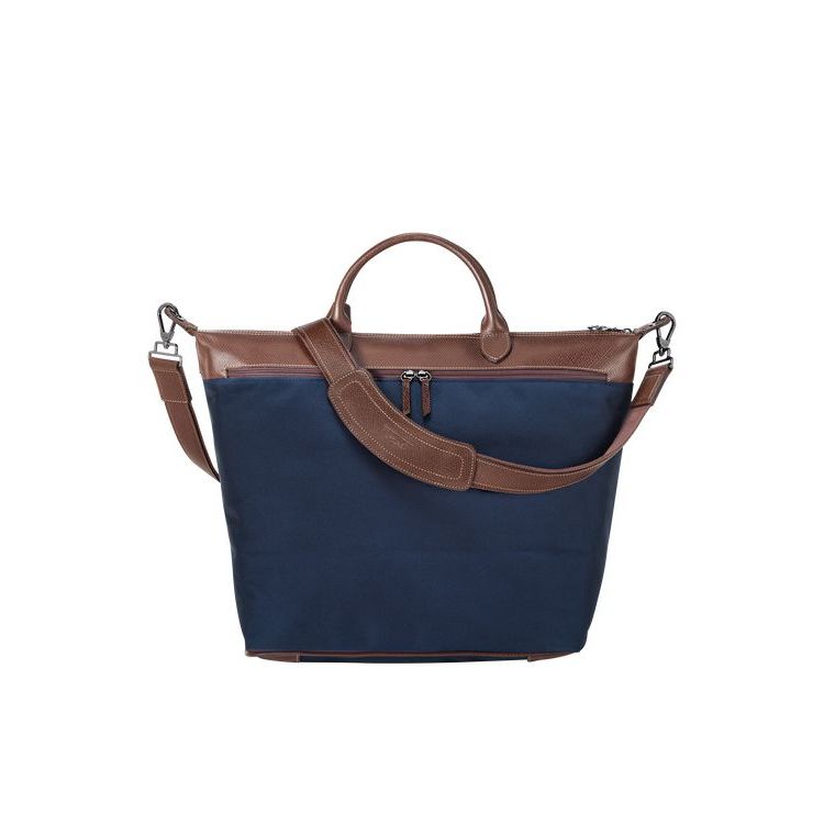 Sacs De Voyage Longchamp Tela Bleu | 09687-LKSX