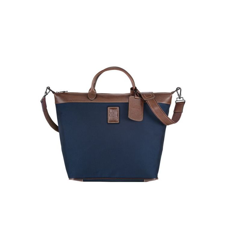 Sacs De Voyage Longchamp Tela Bleu | 09687-LKSX