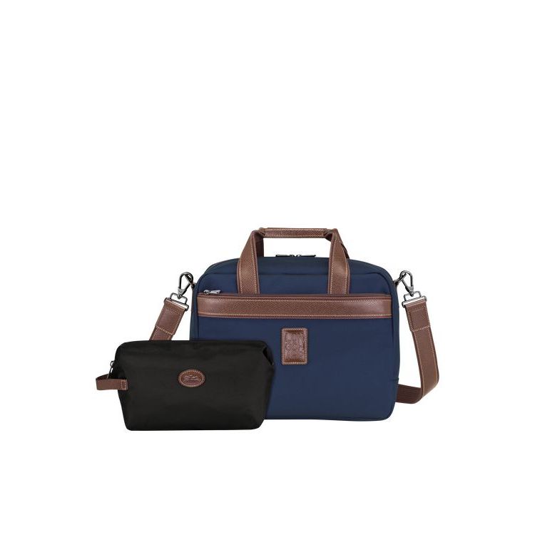 Sacs De Voyage Longchamp Tela Bleu | 41938-YKCL