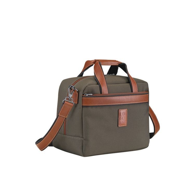 Sacs De Voyage Longchamp Tela Marron | 20794-NVQK