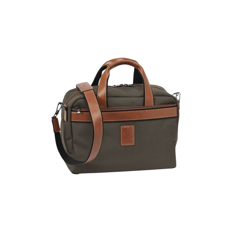 Sacs De Voyage Longchamp Tela Marron | 20794-NVQK