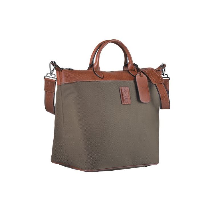 Sacs De Voyage Longchamp Tela Marron | 65823-DLWA