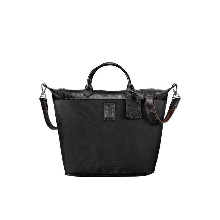 Sacs De Voyage Longchamp Tela Noir | 56207-UWMK