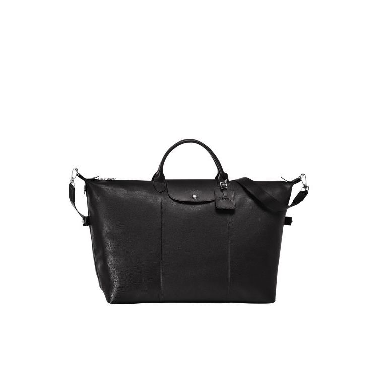 Sacs De Voyage Longchamp Xl Cuir Noir | 72364-WRZH