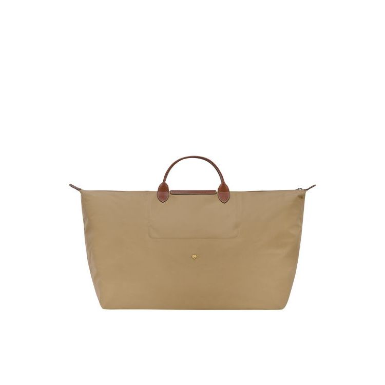 Sacs De Voyage Longchamp Xl Desert Recycled canvas Kaki | 30159-PNCQ